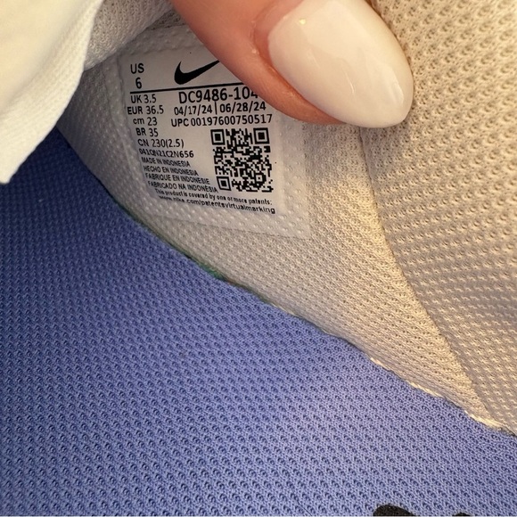 Nike Air Force 1 Low White University Blue Size 6Y Youth DC9486-104 - Picture 11 of 11